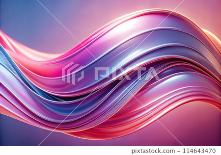 Pastel-hued, gradient wave design with soft transitions, pinks, reds, purple, aesthetic background, generative ai 114643470