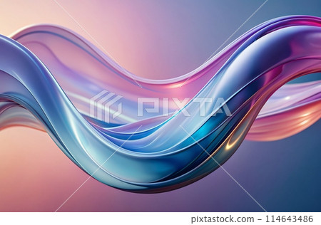 Gradient, pastel-colored wave background with a flowing design, generative ai Gradient, pastel-colored wave background with a flowing design, generative ai 114643486
