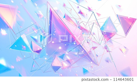 3D clear business background illustration 114643601