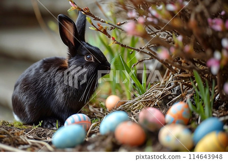 Cute little Easter bunny Cute little Easter bunny 114643948