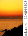 Sunset over the sea 114644498