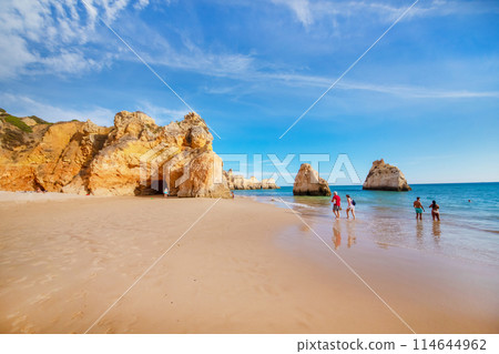stunningly beautiful rocks in ocean near coast stunningly beautiful rocks in ocean near coast 114644962
