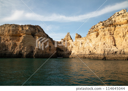 Rocky beach Lagos Portugal Rocky beach Lagos Portugal 114645044
