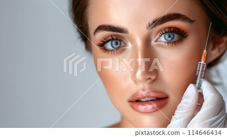 一名女性正在接受整形手術的圖片 114646434