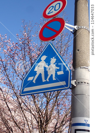 防止交通事故的道路標誌和道路標記 114647033