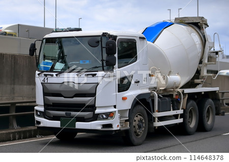 攪拌車圖片（混凝土攪拌車） 114648378