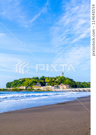 從湘南海看到的江之島 從湘南海看到的江之島 114648554