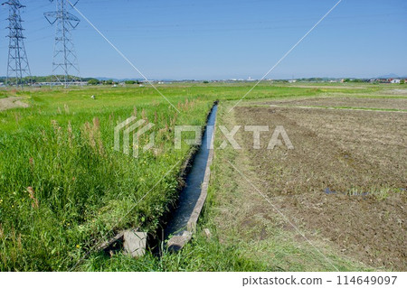 春天廢棄農地景觀 春天廢棄農地景觀 114649097