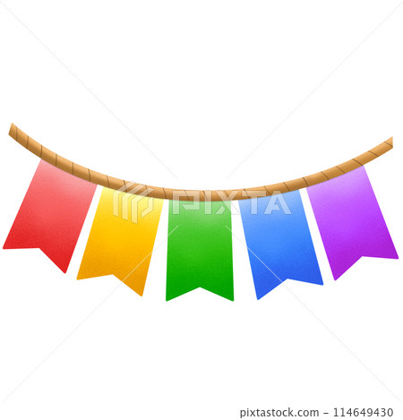 Pride month Bunting for celebration 114649430