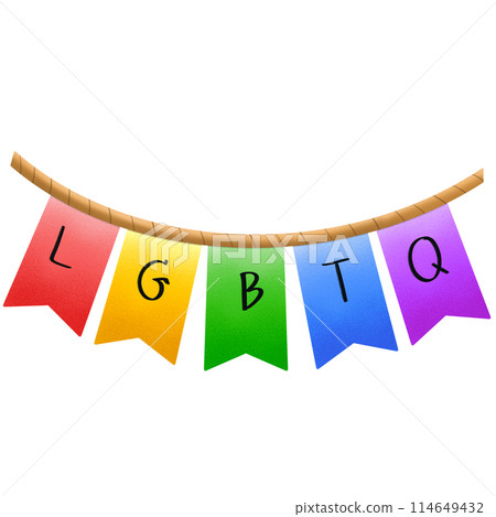 Pride month Bunting for celebration Pride month Bunting for celebration 114649432