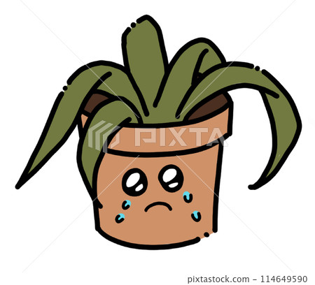 Sad Plant Sad Plant - Stock Illustration [114649590] - PIXTA