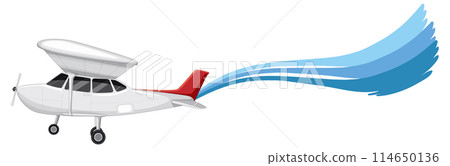 Small Plane with Dynamic Blue Trail Small Plane with Dynamic Blue Trail 114650136