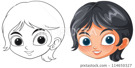 Smiling Child Vector Illustration Smiling Child Vector Illustration 114650327