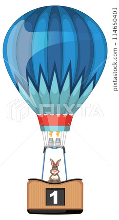 Rabbit in a Hot Air Balloon Rabbit in a Hot Air Balloon 114650401