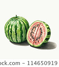 Cut watermelon 114650919
