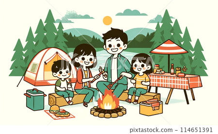Camping family Camping family 114651391