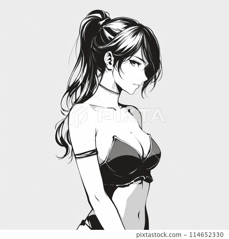 女性上半身 114652330