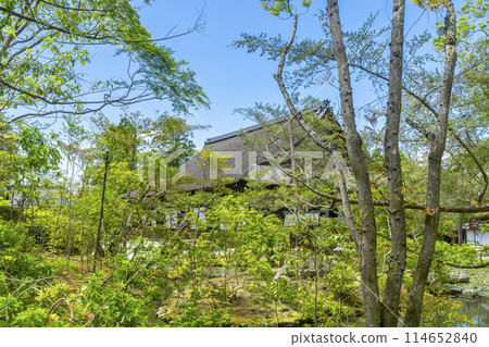 View of the main hall from Benten Pond at Konchi-in Temple, Kyoto 114652840