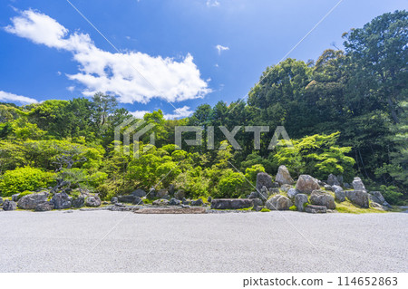 京都金地院、與藍天相映照的鶴龜庭園 114652863