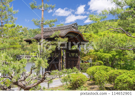 Kyoto Konchi-in Temple: Akechimon Gate surrounded by fresh greenery 114652901