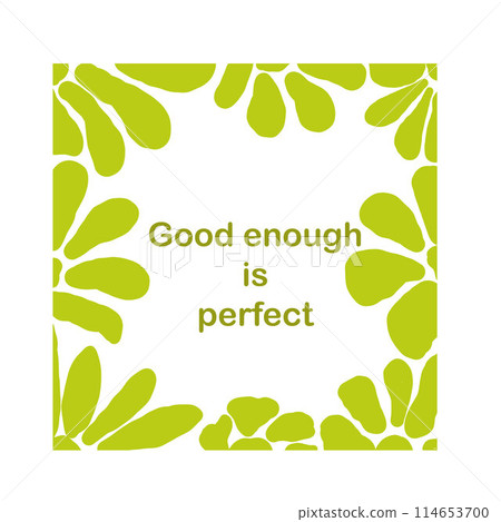 Poster card groovy vibrant Good is enough Poster card groovy vibrant Good is enough 114653700