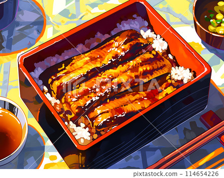 剛做好的鰻魚味道鮮美 114654226