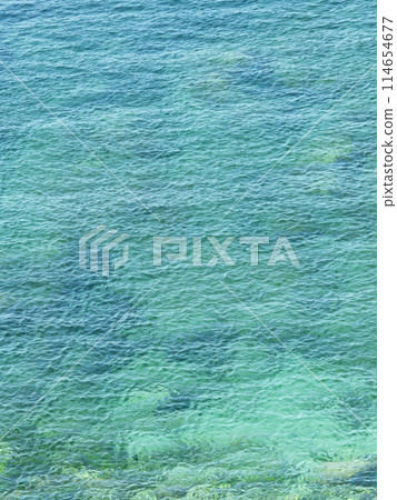 Vertical blue sea ripples background 114654677