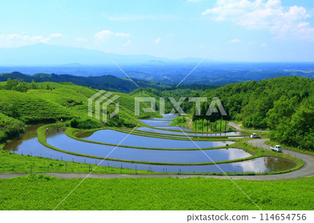 初夏的扇田(熊本縣產山村) 初夏的扇田(熊本縣產山村) 114654756