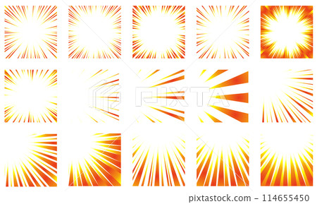 Set of colorful gradient lines 114655450