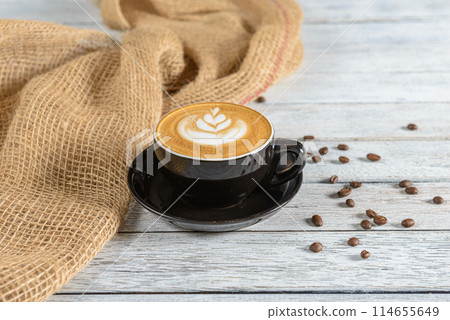 Cappuccino is a classic Italian coffee beverage consisting of equal parts espresso, steamed milk, and milk foam Cappuccino is a classic Italian coffee beverage consisting of equal parts espresso, steamed milk, and milk foam 114655649