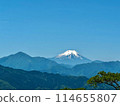 Spectacular view of Mt. Fuji from the summit of Mt. Takao 114655807