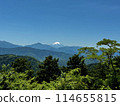 Spectacular view of Mt. Fuji from the summit of Mt. Takao 114655815