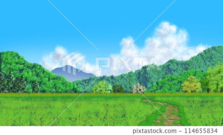 夏天的鄉村風光 夏天的鄉村風光 114655834