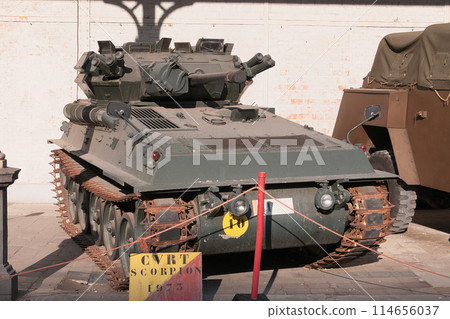 Belgian Army FV101 Scorpion reconnaissance fighting vehicle 114656037