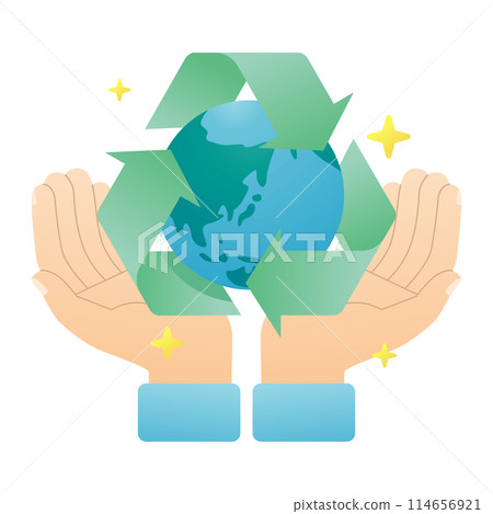 Recycling and upcycling concept illustration 114656921