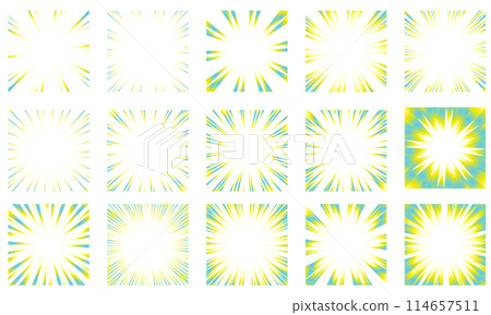 Set of colorful gradient lines 114657511