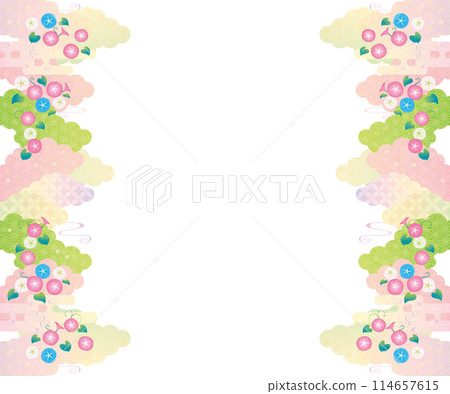 背景素材-日式牽牛花2022-11 114657615