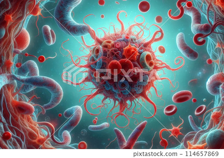 red blood cells in vein or artery, cells red blood cells in vein or artery, cells 114657869