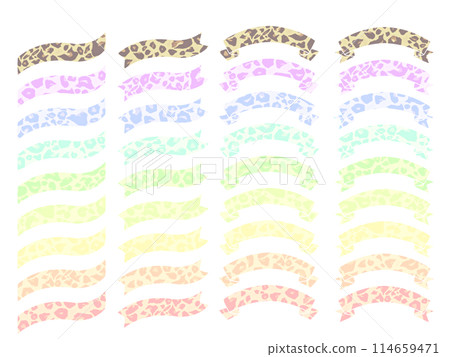 Illustration material ribbon summary Illustration material ribbon summary 114659471