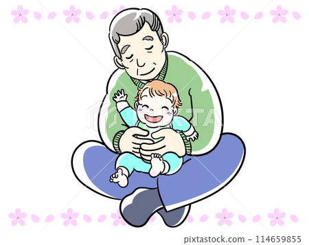 Grandfather and grandfather Grandfather and grandfather 114659855