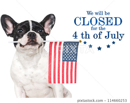 Signboard with the inscription We will be closed 114660253