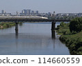 Shinkansen crossing the Tamagawa River 114660559