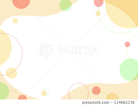 Colorful and pop frames, cute frames with circles and curves 114662136