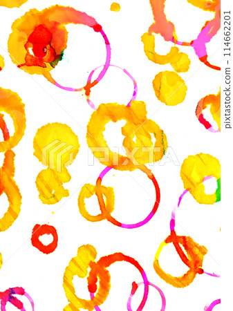 Colorful watercolor style hand drawn circle texture background 114662201