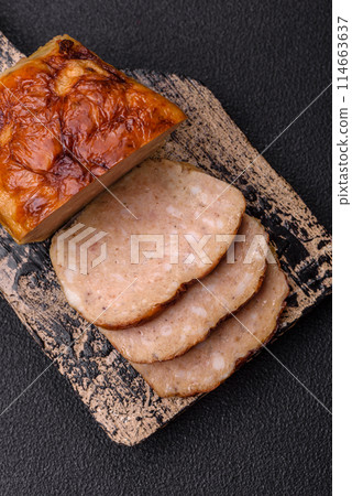 Delicious roll or homemade minced chicken sausage Delicious roll or homemade minced chicken sausage 114663637
