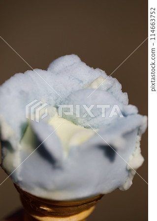Akita specialty Babahera ice cream (blue) Akita specialty Babahera ice cream (blue) 114663752