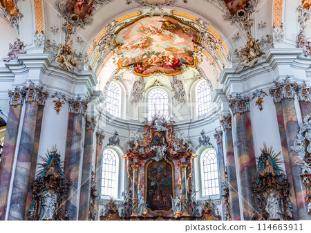 Ottobeuren abbey, near Memmingen, bavaria, germany 114663911