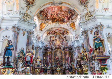 Ottobeuren abbey, near Memmingen, bavaria, germany 114663914