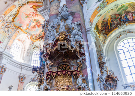 Ottobeuren abbey, near Memmingen, bavaria, germany Ottobeuren abbey, near Memmingen, bavaria, germany 114663920