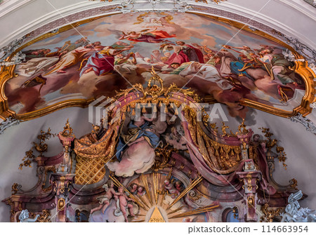 Ottobeuren abbey, near Memmingen, bavaria, germany 114663954